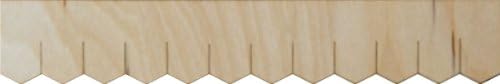 Miniature Dollhouse Shingle Strips Hexagon Style
