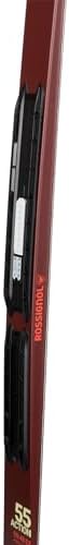 Rossignol Junior Evo Action 55 AR Lightweight Stable Beginner Nordic Touring Snow Skis with Kid's Nordic Bindings Step in
