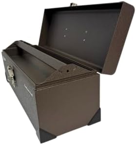 Homak Industrial 20-Inch Tool Tote Steel Toolbox, Brown Winkle Powder Coat, BW00252200 | BW00252200, Powder Coat