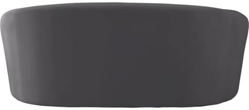 Meridian Furniture 610Black-L Riley Collection Modern | Contemporary Velvet Upholstered Loveseat with Rounded Contemporary Design, Black