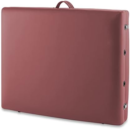 Saloniture Professional Portable Lightweight Bi-Fold Memory Foam Massage Table with Reiki Panels - Includes Headrest, Face Cradle