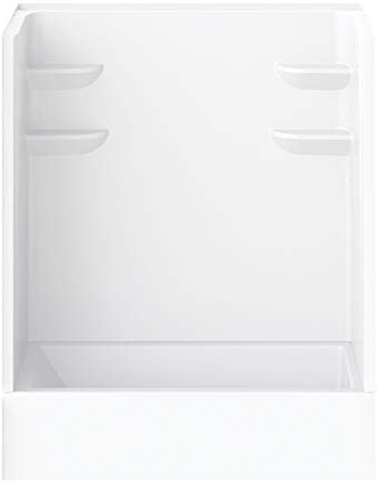 A2 6032CTSMIN2R-134561-WC Bath/Shower Kit with Door, 60-in L x 32-in W x 79-in H, White/Chrome