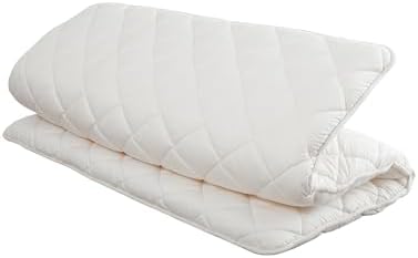 FULI Japanese Futon, Twin XL Size, White - Foldable Shikibuton Floor Bed | Medium Firm Quilted Cotton Sleeping Pad, Portable Roll-Up Japanese Floor Bed for Guests & Small Spaces, 100% cotton surface