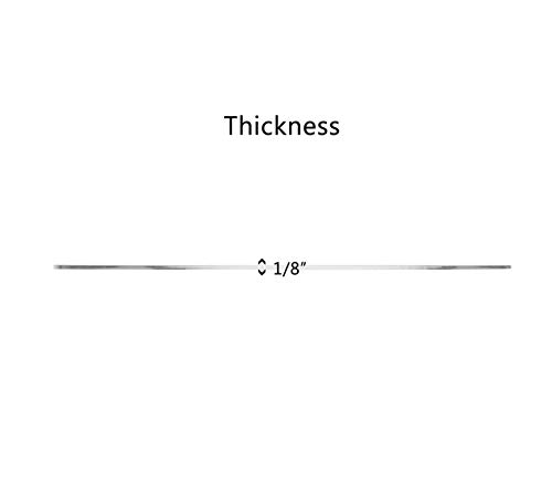 Marketing Holders 1/4" Round Plexiglass Sheet 24 Inch Diameter Clear Acrylic Circle for Cake Disk, Table Top, Backdrop, DIY Project