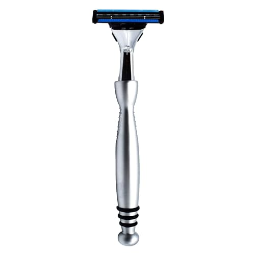 Taconic Heavyweight Sensor-Compatible Triple Blade Pivot Razor | Heavyweight Pivoting Handle Accepts Sensor And Sensor Excel Cartridges And Includes