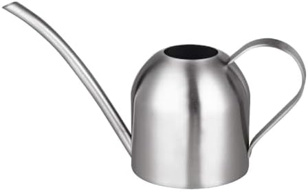 IMEEA Indoor Watering Can for House Plants 33oz/1L Brushed Stainless Steel Watering Can with Long Spout for Succulents, Bonsai