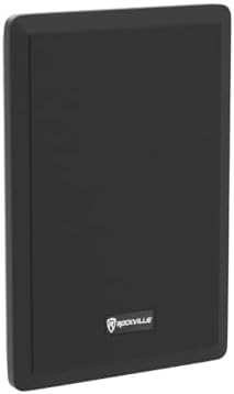 Rockville RockSlim Black 5.25" Home Theater Wall Mount Speakers, Pair