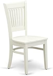East West Furniture VAC-ESP-W Vancouver Kitchen Dining Chairs - Slat Back Wood Seat Chairs, Set of 2, Espresso