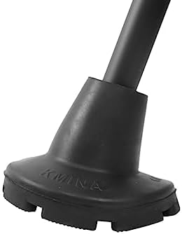 KMINA Folding Walking Cane for Women and Men, Palm Grip, Right Hand, Black