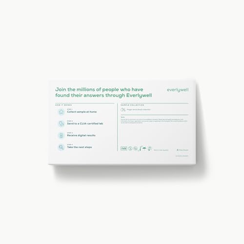 Everlywell At-Home Cholesterol and Lipids Lab Test Collection Kit for Women and Men, Measures HDL