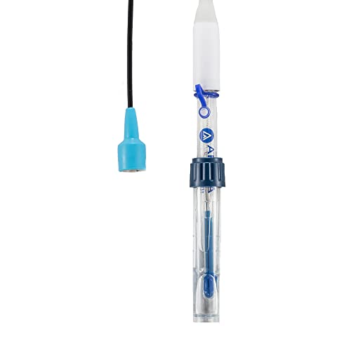 Apera Instruments LabSen 841 Glass-Body pH Electrode for Strong Base Solutions, Impact-Resistant Sensor, BNC Connector