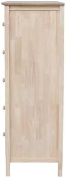 International Concepts Dresser with 3 Drawers, Unfinished