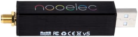 Nooelec RTL-SDR v5 SDR - NESDR Smart HF/VHF/UHF (100kHz-1.75GHz) Software Defined Radio. Premium RTLSDR w/ 0.5PPM TCXO