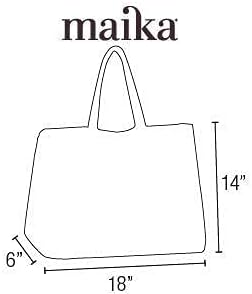 maika unisex-adult Maika Recycled Canvas Carryall Tote Bag