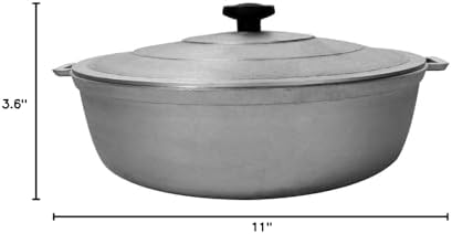 Uniware 9900 Super Quality Aluminum Caldero,Dutch Oven,5 QT, Silver (28cm (11-Inch))