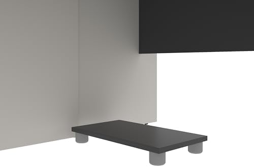 Bestar U-Shaped Executive Desk with Cabinet, Antigua/Black, Connexion, 72W