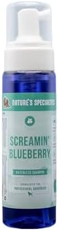 Nature's Specialties Screamin' Blueberry Dog Gentle Facial Wash for Pets, Natural Choice of Professional Groomers, Optical Brightener, Made in USA