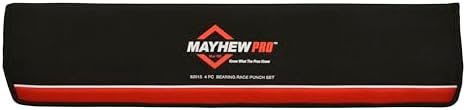 Mayhew Tools 62015 Pro Bearing Race Punch Set, 4-Piece, Black Oxide Finish