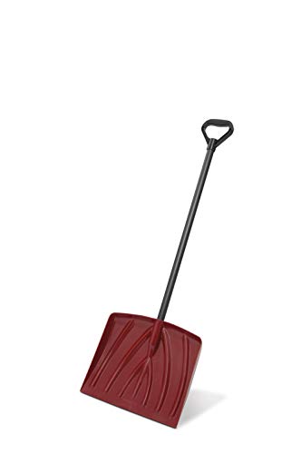 Suncast 12-Inch Kids Snow Shovel with Durable Galvanized Steel Wear Strip and Ergonomic D-Grip Handle, Ideal for Driveways, Walkways, and Sidewalks