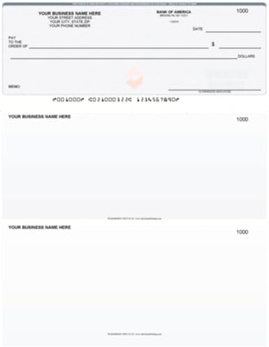 ABC Computer Checks Compatible w/QuickBooks, Checks on Top, Gray Linen (100 Sheets)