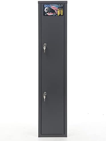 Buffalo 1115 Gun Rifle Safe Storage Cabinet Key Lock with Separate Shelf for Handguns Ammo