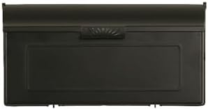 Special Lite Horizon Horizontal Wall Mount Mailbox - Black Aluminum Mailbox for Wall Mount - SHH-1006-BLK