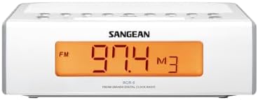 Sangean RCR-5 Digital AM/FM Clock Radio, White