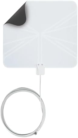 Winegard FL-5000 Indoor HD Antenna FlatWave - Non-Amplified VHF/UHF Indoor TV Antenna-Over-the-Air Reception-40 Mile Range-NextGen TV Compatible Ultra-Thin-Dual Color Easy Setup-For Metro Areas