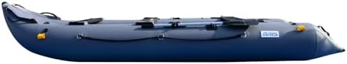 BRIS 14.1ft Inflatable Boat Inflatable Kayak 3 Person Kayak Canoe Fishing poonton Boat