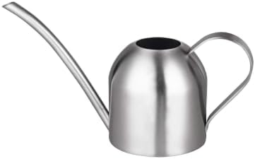 IMEEA Indoor Watering Can for House Plants 33oz/1L Brushed Stainless Steel Watering Can with Long Spout for Succulents, Bonsai