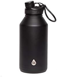 Tal Water Bottle Double Wall Insulated Stainless Steel Ranger Pro - 64oz - Black
