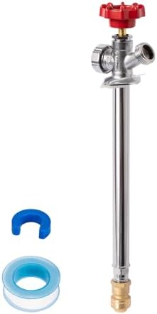 SUNGATOR 8 Inch Frost Free Sillcock, 1/2" Push Connect x 3/4" GHT Hose Bibb