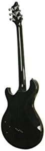 IYV 6 String IP-350 TBK PRS Solid-Body Electric Guitar, Trans Black