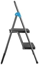 Cosco Commercial 2-Step Folding Stool, 300 lb Capacity, 20.5 x 24.75 x 39.5, Gray