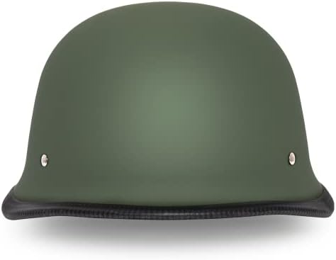 Daytona Half Shell German Motorcycle Helmets, DOT Approved for Superior Safety and Style – Comfortable, Durable, and Perfect for Riders Who Want a Retro Look with Modern Protection Standards