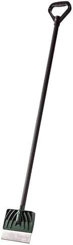 Suncast 7" Ice Scraper with Tempered Galvanized Steel Blade and Resin Steel Core Handle for Efficient Ice Removal, Ideal for Driveways, Sidewalks
