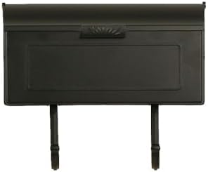 Special Lite Horizon Horizontal Wall Mount Mailbox - Black Aluminum Mailbox for Wall Mount - SHH-1006-BLK