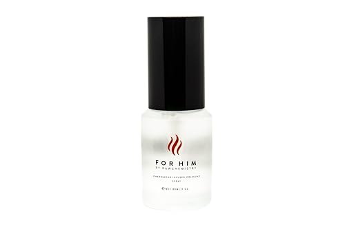 Pheromone Infused Cologne for Men - For Him 1 oz Spray by RawChemistry | Long Lasting Perfume for Men, Mens Body Spray, Premium Cologne Oil Notes, Fine Fragrances for Men, All Day Daily Use, 1 Oz