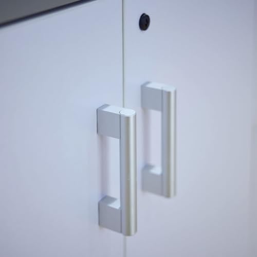 NBF Storage Cabinet Lateral File Combo for Office Organization, White