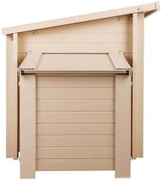 New Age Pet ECOFLEX Fontana Chicken Coop, Urban Barn for 2 to 3 Chickens, Easy Assembly, Eco Friendly & Durable, Tan
