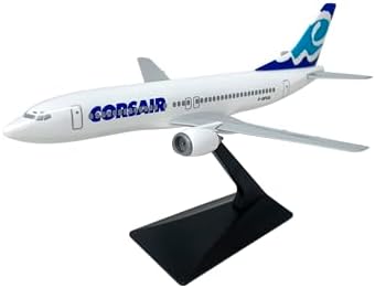 Corsair 737-400 1:185 Scale - Plastic Snap-Fit Model Airplane - Collectible Replica of Corsair Airlines Aircraft - Part# ABO-73740G-005