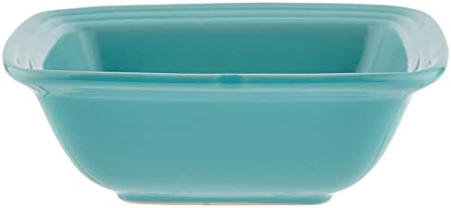 American Atelier Madelyn Square Dinnerware Set, 16-Piece, Turquoise Green