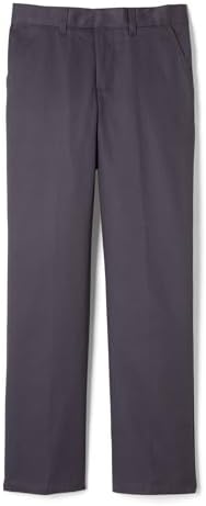 French Toast Boys' Adjustable Waist Relaxed Fit Twill Pant | school uniform pants, no need to iron, double knees for durability, typically fit boys ages 2-14