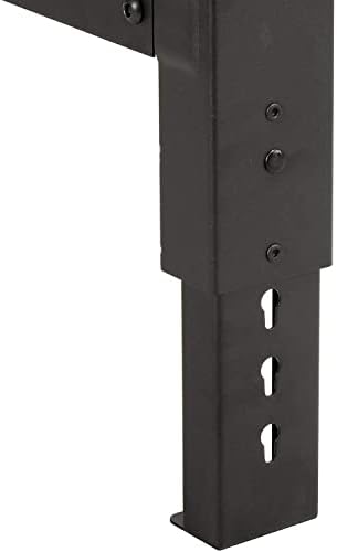 Global Industrial Adjustable Height Workbench C-Channel Leg, 60" W x 30" D