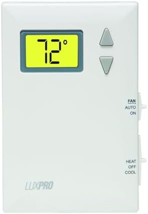 Lux Pro PSD010B Mechanical Non-Programmable Thermostat; 1 Heat Only; Without Fan; Batteries Included | Without Fan, Batteries Included