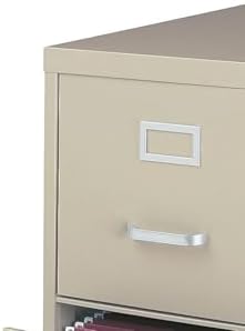 Staples 2-Drawer Vertical File Cabinet, Letter Size Documents, Lockable, 22" D x 15" W x 28.38" H, Black