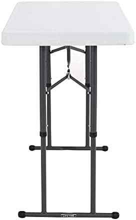 Lifetime Commercial Height Adjustable Folding Utility Table, 4-Foot