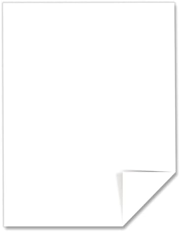 Neenah Paper 91904 Card Stock, 65lb, 96 Bright, 8 1/2 x 11, White, 250 Sheets