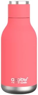 Urban Insulated and Double Walled Stainless Steel Bottle 16 Ounce by Asobu (Pastel Blue)
