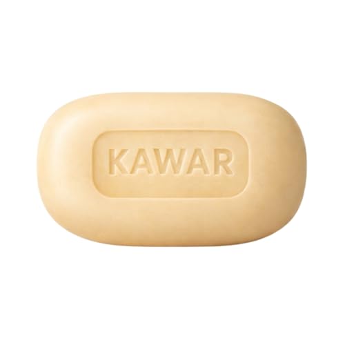 KAWAR Premium Dead Sea Sulfur Soap with Olive Oil, Face & Body Bar, 1-Pack | No Fragrance, No Artificial Colorants, Authentic Dead Sea - Vegan Formula Enriched with Argan & Jojoba Oil, Men & Women